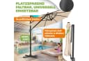 KESSER Sonnenschirm Ampelschirm XL Beige 360° Drehbar Bild 5