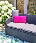 JACK Wende Dekokissen 30x50cm Outdoor Grau/Rosa Bild 1