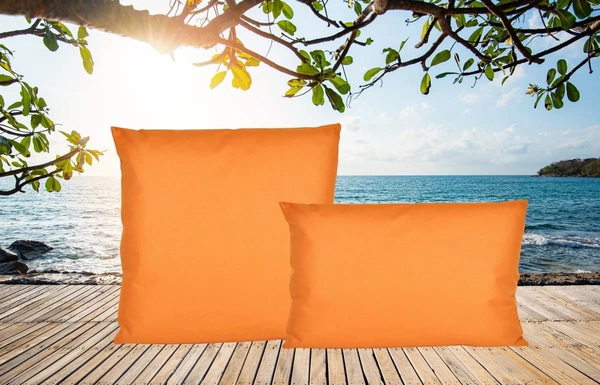 JACK Dekokissen 2er Set Outdoor Orange Wasserabweisend