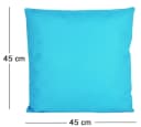 JACK Dekokissen 45x45cm Outdoor Lounge Kissen blau wasserabweisend Bild 3