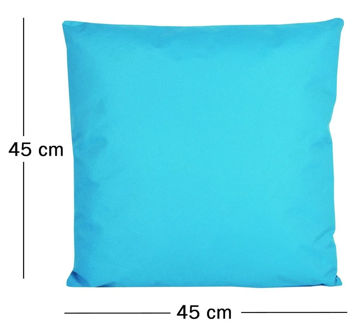 JACK Dekokissen 45x45cm Outdoor Lounge Kissen blau wasserabweisend - Bild 3