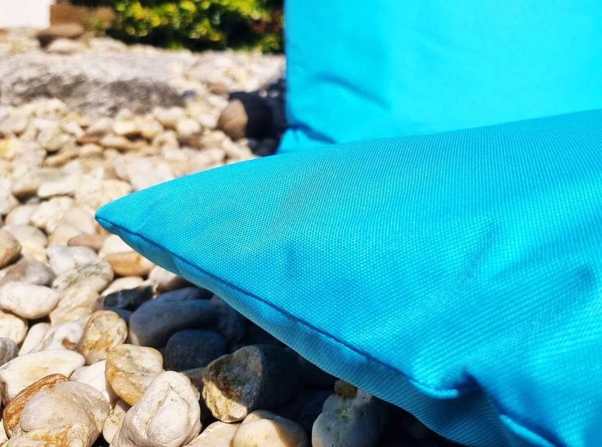 JACK Dekokissen 45x45cm Outdoor Lounge Kissen blau wasserabweisend - Bild 4
