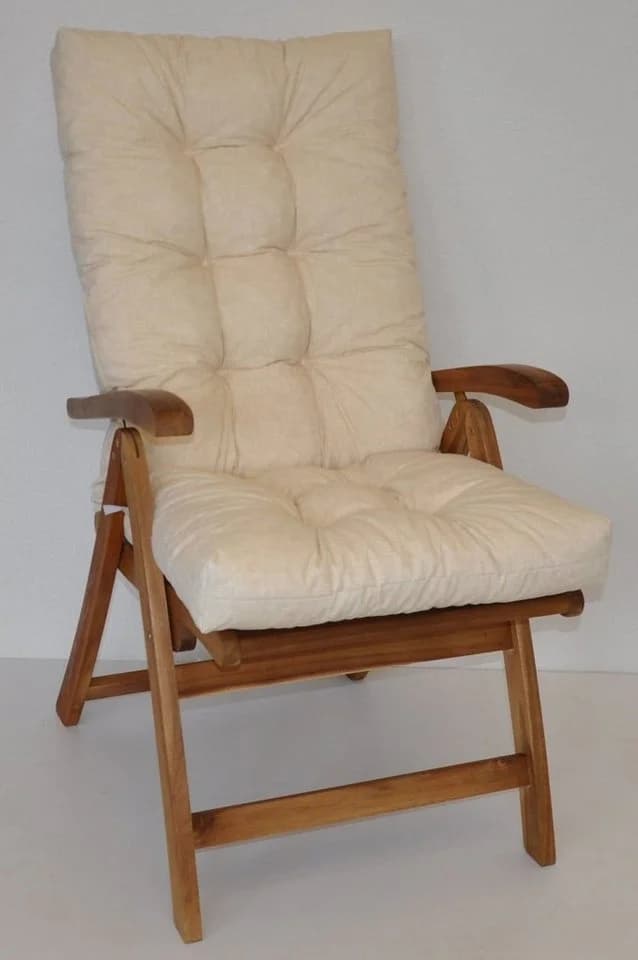 Rattani Hochlehnerauflage Beige Gartenstuhl Polster