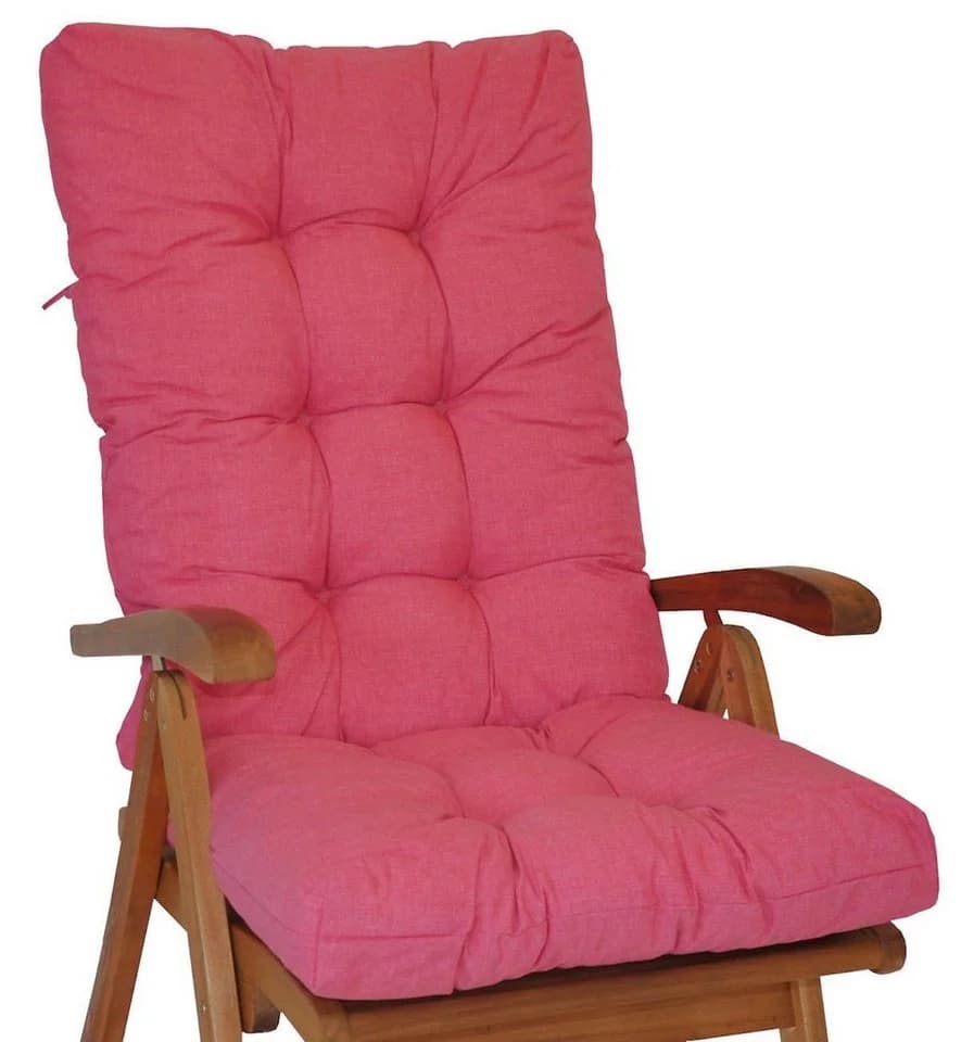 Rattani Hochlehnerauflage Rosa 120x50 cm Polster - Bild 2