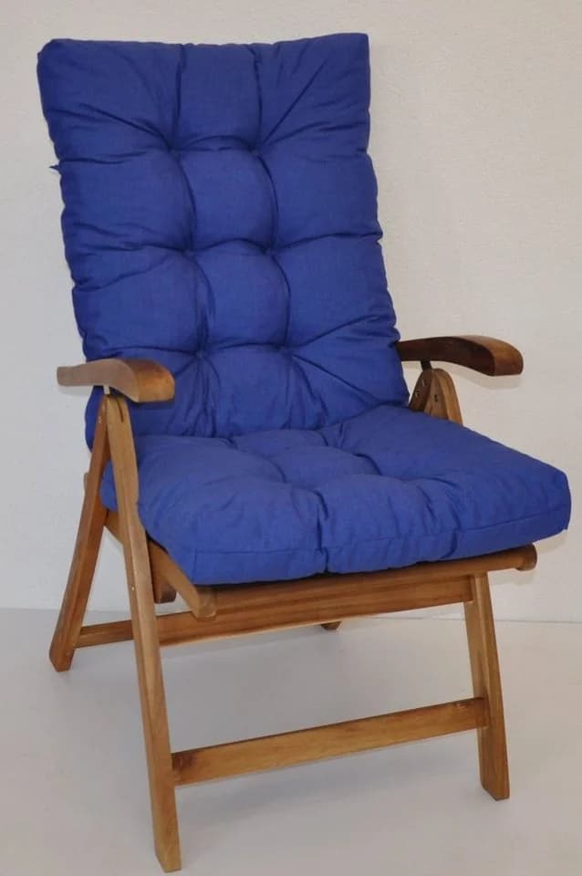 Rattani Hochlehnerauflage Dunkelblau