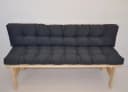 Rattani Bankauflage Kissen 150 cm Anthrazit Bild 1