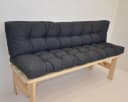 Rattani Bankauflage Kissen 150 cm Anthrazit Bild 2