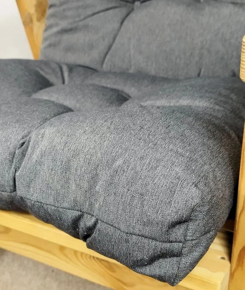Rattani Hochlehnerauflage Sevila Dralon Anthrazit - Bild 3
