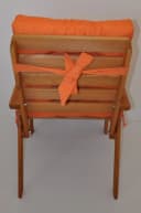 Rattani Hochlehnerauflage Polster für Gartenstuhl Orange Bild 4