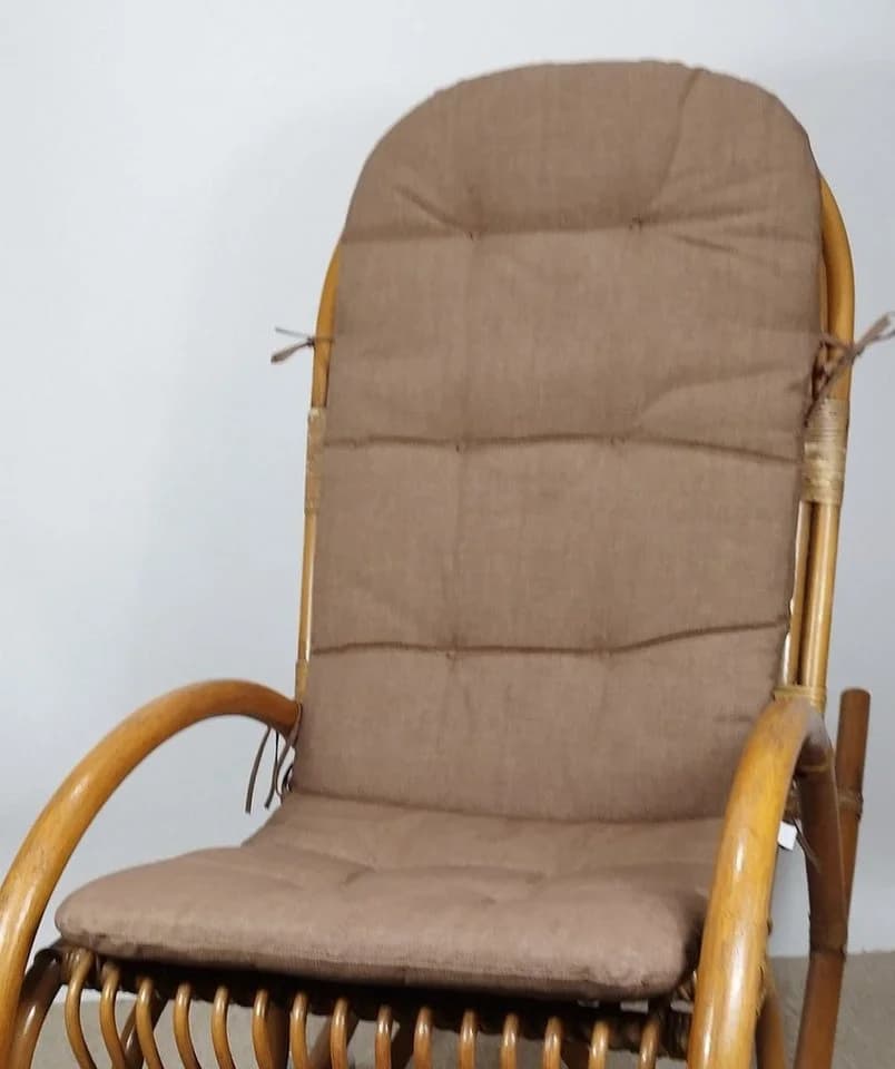 Rattani Polsterauflage für Rattan Schaukelstuhl, Sesselauflage 125 x 50 x 6 cm - Bild 2