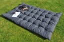 Rattani Gartenkissen Maxi 180x115 cm Outdoor Sitzkissen Grau Bild 1