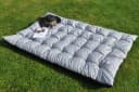 Rattani Gartenkissen Maxi Grau 180x115 cm wasserabweisend Bild 1