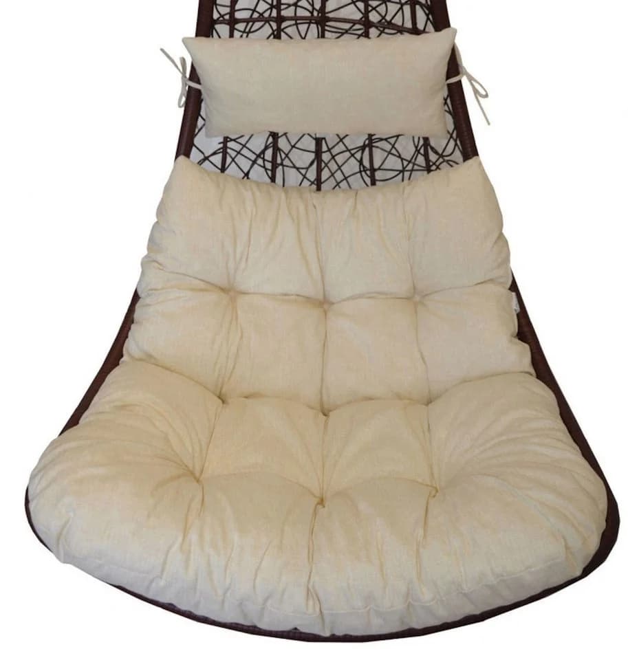 Rattani Sitzkissen Polster Beige für Rattan Hängeschaukel