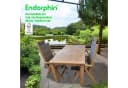 Endorphin Garten-Essgruppe 5-tlg. Akazienholz Teakholz-Look Bild 2