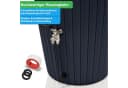 YourCasa Regentonne 240L mit Messinghahn & Pflanzdeckel Bild 3