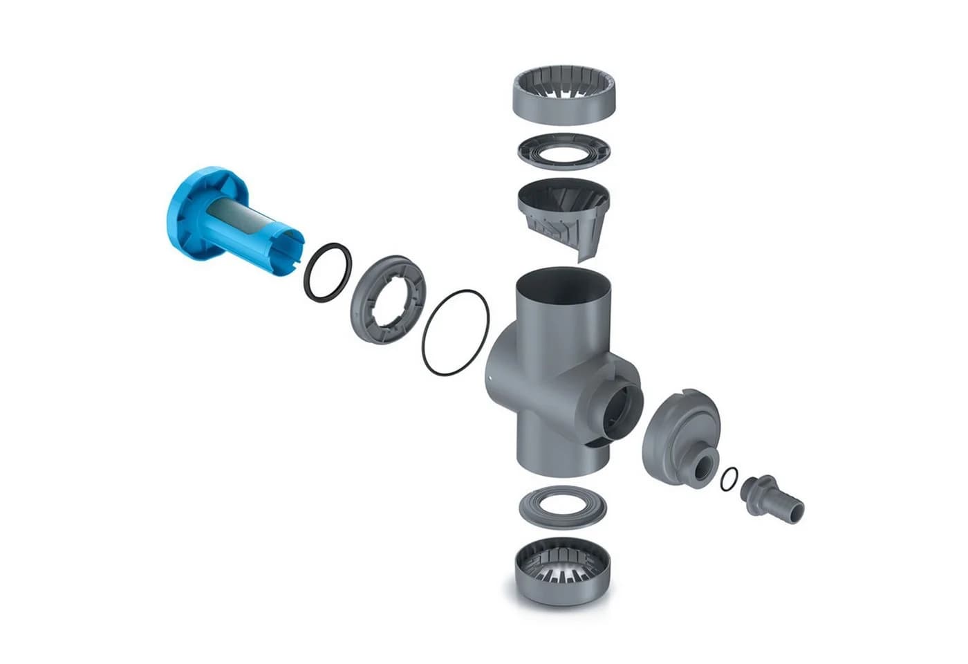 YourCasa Regensammler [Downpipe70] mit Absperrhahn & Filter