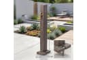 YourCasa Gartenbrunnen Forest Wassersäule Holzoptik Braun Bild 5