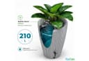 YourCasa Regentonne 210L Grau mit bepflanzbarem Deckel Bild 4