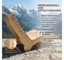 TUGA-Holztech Gartenliege "Ruhe-Vroni" Massivholz Relaxliege Bild 1