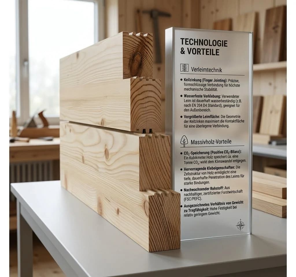 TUGA-Holztech Gartenliege "Ruhe-Vroni" Massivholz Relaxliege - Bild 3