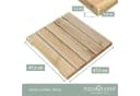 Holzfliese Kiefernholz 47,5 x 47,5 cm Bild 4