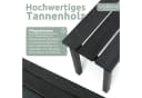 holz4home® Gartenbank aus Massivholz Ohne Lehne Bild 3