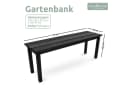 holz4home® Gartenbank aus Massivholz Ohne Lehne Bild 5