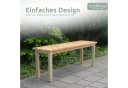 holz4home® Gartenbank Kleine Sitzbank aus Holz Ohne Lehne Bild 1
