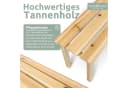 holz4home® Gartenbank Kleine Sitzbank aus Holz Ohne Lehne Bild 3