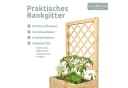 holz4home® Blumenkasten mit Rankgitter aus Kiefernholz inkl. Handschuhe Bild 3