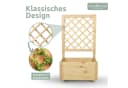holz4home® Blumenkasten mit Rankgitter aus Kiefernholz inkl. Handschuhe Bild 4