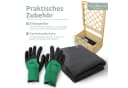 holz4home® Blumenkasten mit Rankgitter aus Kiefernholz inkl. Handschuhe Bild 5