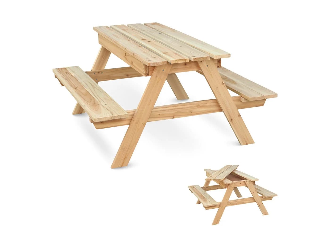 holz4home® Gartenbank Picknickbank Outdoor Sitzgruppe aus Holz - Bild 2