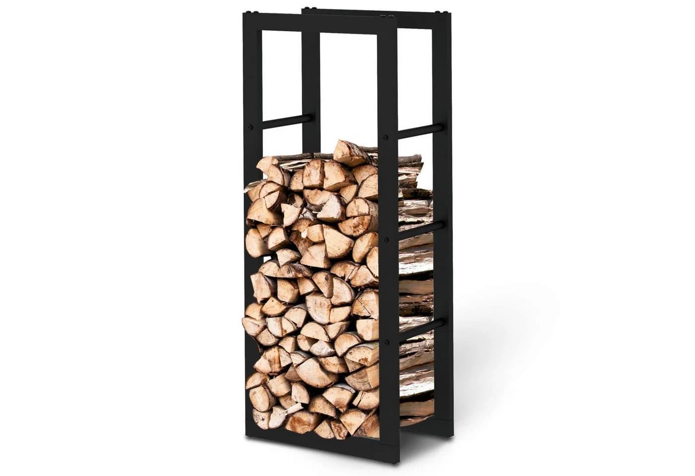 holz4home® Kaminholzregal Metall Schwarz mit Handschuh - Bild 2