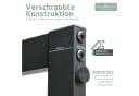 holz4home® Kaminholzregal Metall Schwarz mit Handschuh Bild 3