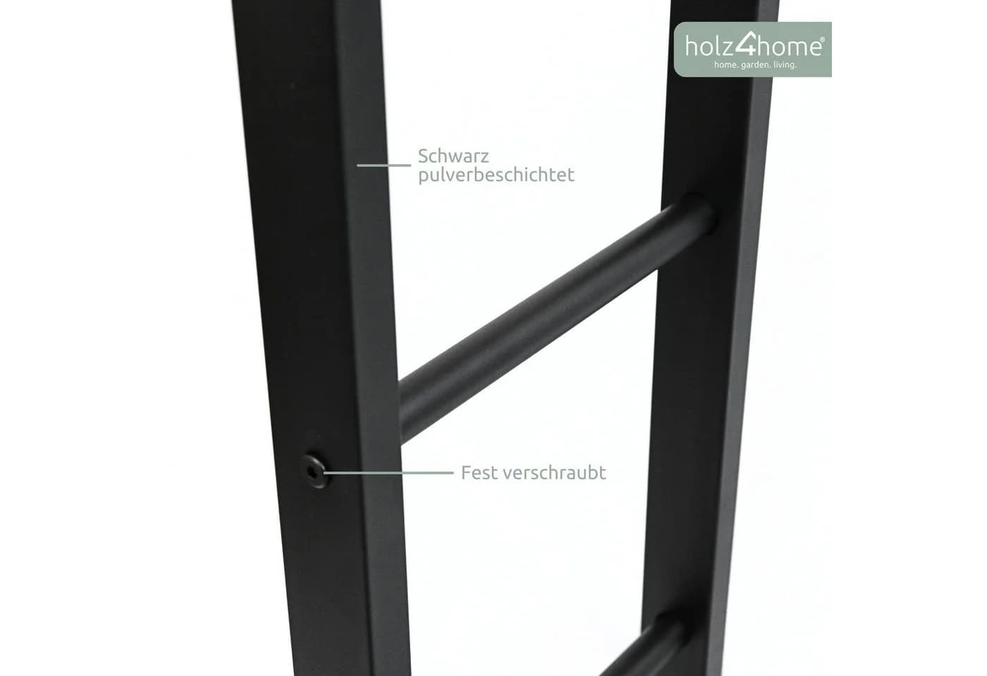 holz4home® Kaminholzregal Metall Schwarz mit Handschuh - Bild 5