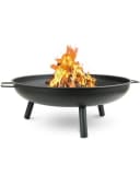 deluxe4home Feuerschale Metall Schwarz Ø58 cm Feuerstelle für Garten & Camping Bild 2