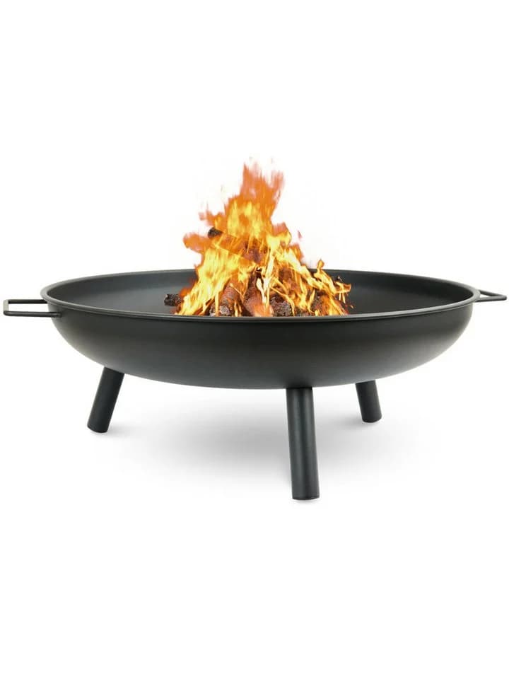 deluxe4home Feuerschale Metall Schwarz Ø58 cm Feuerstelle für Garten & Camping - Bild 2