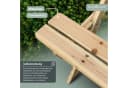 holz4home® Gartenbank Picknickbank mit Tisch Massivholz Bild 3