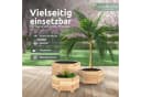 holz4home® Pflanzkübel 6-eckig Tannenholz 3er Set Outdoor Indoor Bild 4