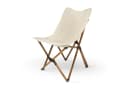 deluxe4home Klappstuhl Campingstuhl Creme Aluminium Faltstuhl Bild 2