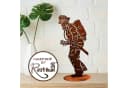 Rostikal Rostdekoration Feuerwehrmann Skulptur Handmade Garten Bild 5