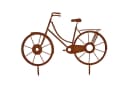 Rostikal Gartenfigur Fahrrad Deko Figur Metall, Echter Rost Bild 2