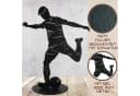 Rostikal Dekofigur Fußballspieler 40 cm Schwarz Bild 3
