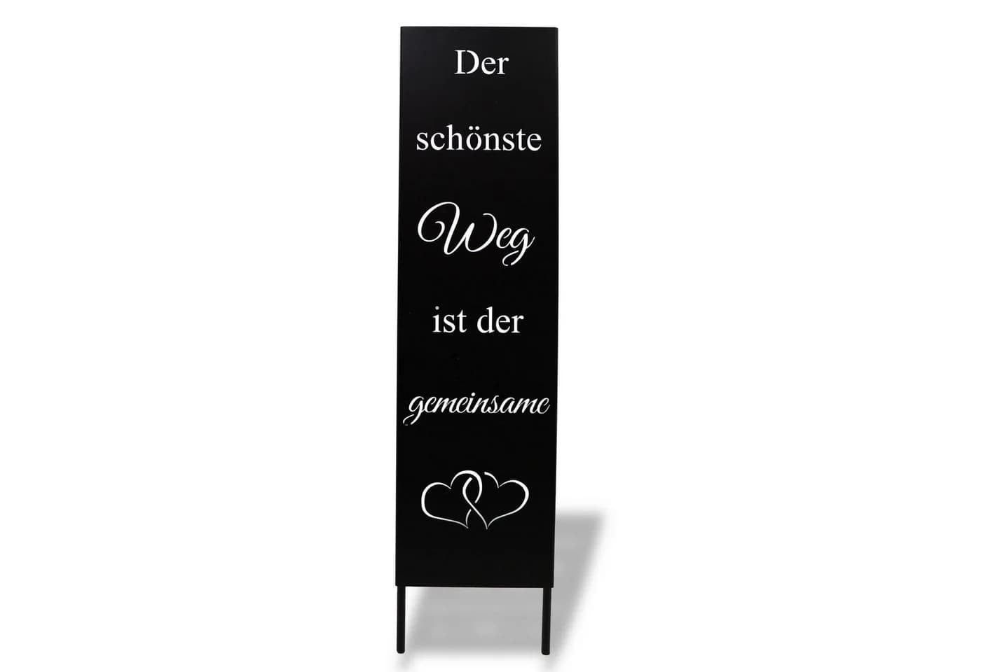 Rostikal Metallschild Gartenschild Hochzeit Edelrost 55 cm - Bild 2