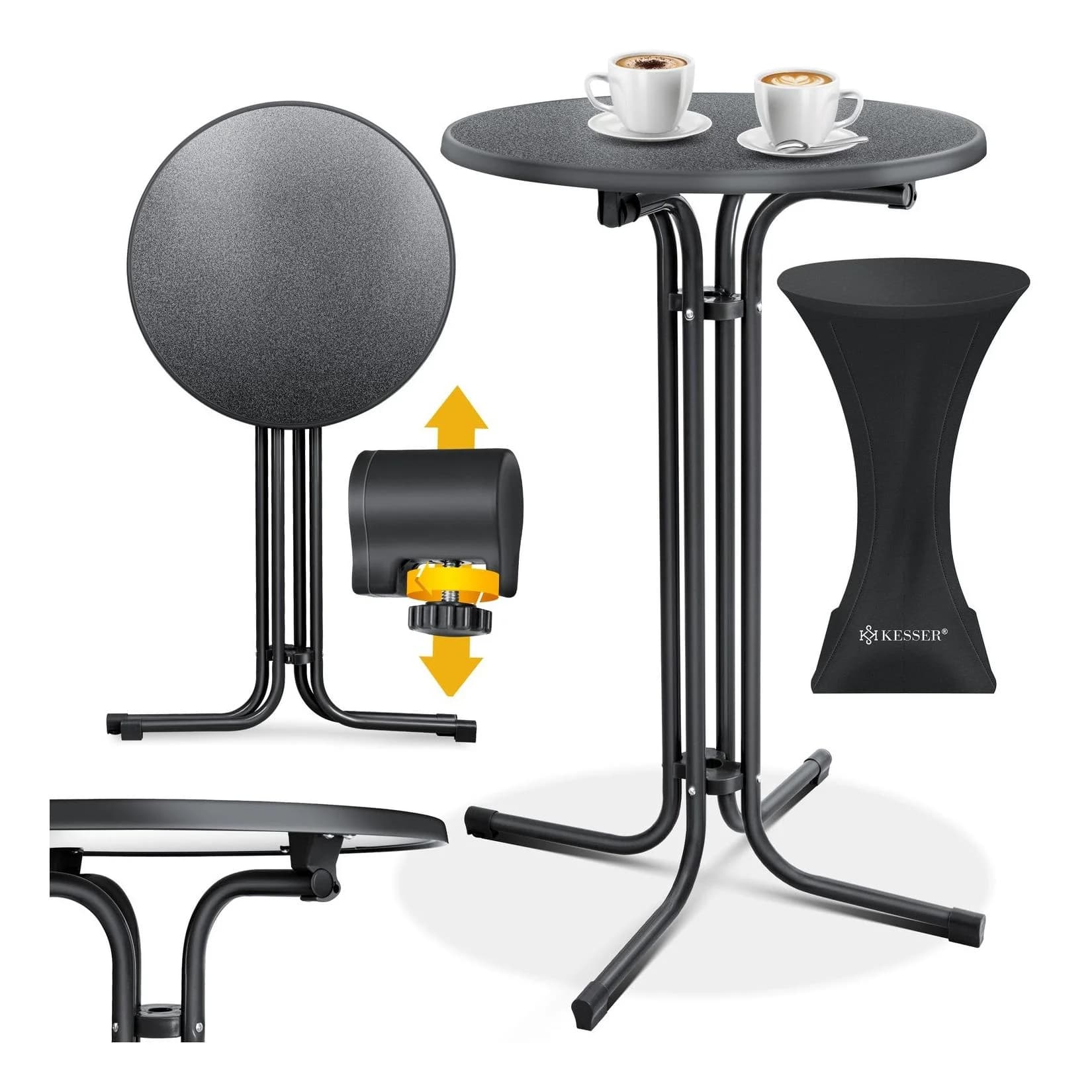 KESSER® Gastro Stehtisch klappbar - Wetterbeständiger Bistrotisch
