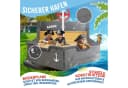 KIDIZ Sandkasten Piratenschiff Holz mit Sitzbank und Plane Bild 5