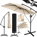 KESSER Ampelschirm Holly Beige Aluminium mit Kurbel und UV-Schutz Bild 1