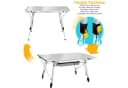 KESSER Campingtisch Aluminium Höhenverstellbar Faltbar mit Tragetasche Bild 4