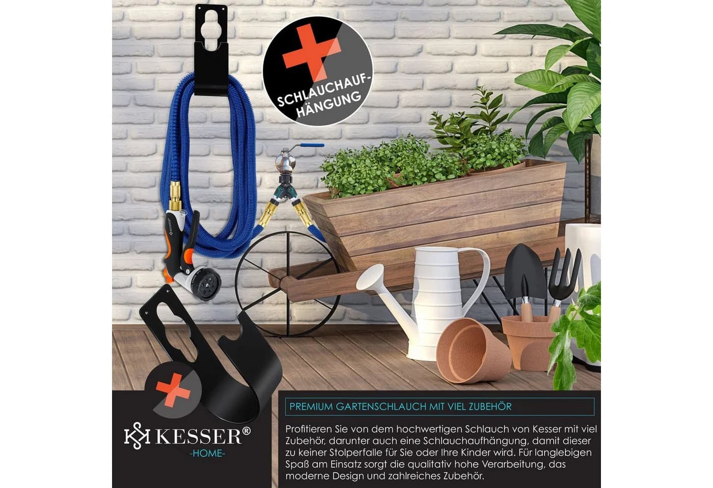 KESSER® Premium Gartenschlauch Flexibler Wasserschlauch Dehnbarer Flexischlauch - Bild 3